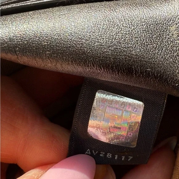 Vintage Fendi TriFold Diamond Print Wallet